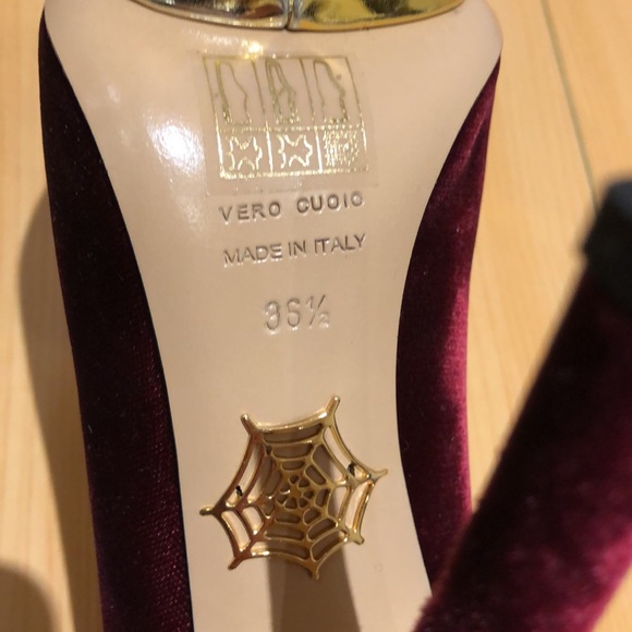 Charlotte Olympia burgundy platform heels size 36.5 - Picture 12 of 15